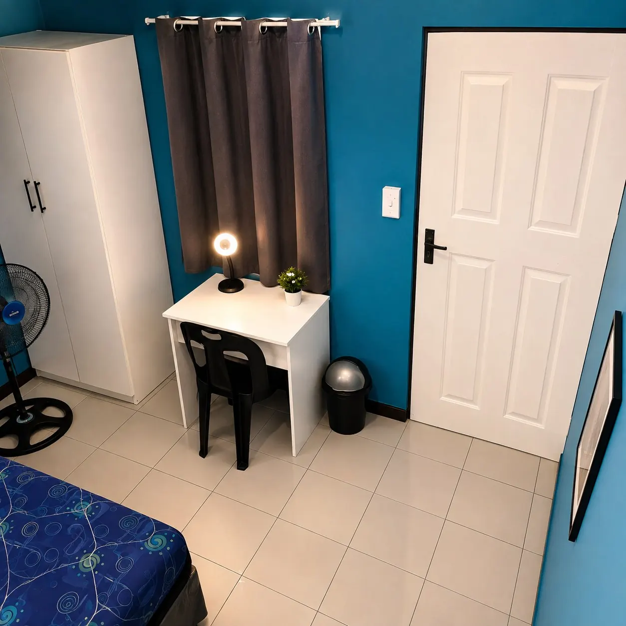 A private single room at MMS Student Accommodation